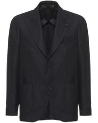 Lardini - Check-Pattern Notched-Lapels Jacket - Lyst
