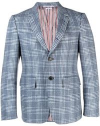 Thom Browne - Check-Print Wool-Cashmere Suit Jacket - Lyst