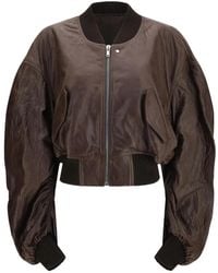 Rick Owens - Secchia Cropped Flight Jacket - Lyst