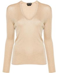 Tom Ford - Maglione Con Scollo A V - Lyst