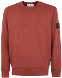 Stone Island - Round Neck Sweatshirt - Lyst