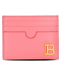 Balmain - Leather B-buzz Card Holder - Lyst