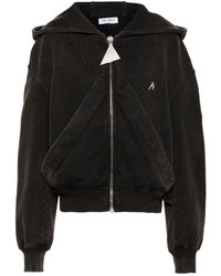 The Attico - Wide-sleeves Cotton Hoodie - Lyst