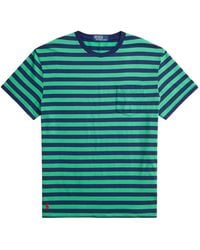 Polo Ralph Lauren - Striped Patch-Pocket T-Shirt - Lyst
