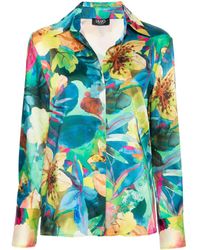 Liu Jo - Watercolour Floral-print Shirt - Lyst