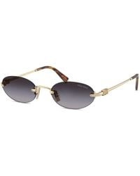 Miu Miu - Oval-Frame Sunglasses - Lyst