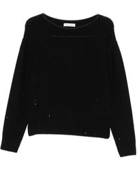 Liviana Conti - Sequin-Embellished Boat-Neck Sweater - Lyst