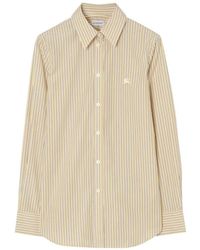 Burberry - Slim-Fit Katoenen Overhemd - Lyst