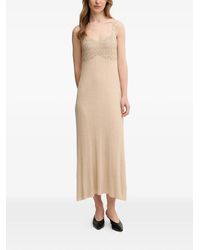 INTROPIA - Embellished Strap Midi Dress - Lyst