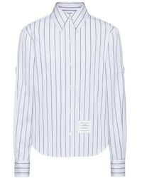 Thom Browne - Gestreepte Blouse - Lyst