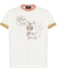 DSquared² - Graphic-Print Short-Sleeve T-Shirt - Lyst