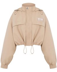 Moschino - Cropped Hooded Jacket - Lyst