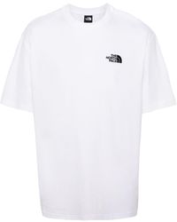 The North Face - T-Shirt mit Logo-Stickerei - Lyst