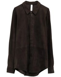 Lauren Manoogian - Suede Buttoned Shirt - Lyst
