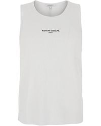 Maison Kitsuné - Logo Print Vest - Lyst