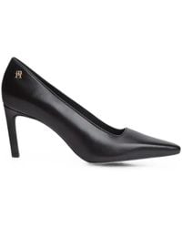 Tommy Hilfiger - Logo-Plaque Pointed-Toe Pumps - Lyst