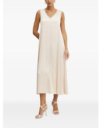Fracomina - V-neck sleeveless dress - Lyst