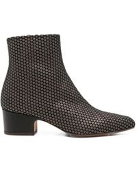 Chie Mihara - Croc-Effect Leather Ankle Boots - Lyst