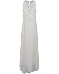 Forte Forte - Maxi-Jurk Met Geborduurde Bloemen - Lyst