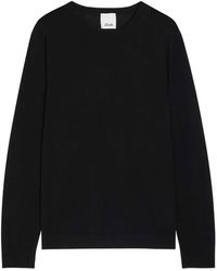 Allude - Crew-Neck Fine-Knit Sweater - Lyst