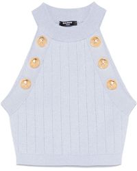 Balmain - コインボタン トップ - Lyst