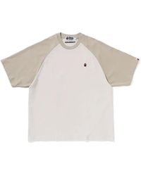 A Bathing Ape - Raglan-Sleeve Logo-Patch T-Shirt - Lyst