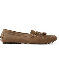 Versace - Robin Suede Driver Shoes - Lyst
