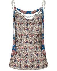 Rabanne - Paisley-Print Top - Lyst