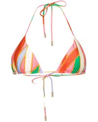 Cult Gaia - Estella Abstract-print Bikini Top - Lyst