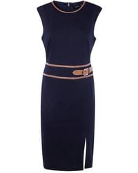 Ralph Lauren - Kleid mit Gürtel - Lyst