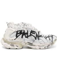 Balenciaga - Runner Graffiti Sneakers - Lyst