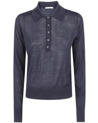 Nuur - Button-Up Polo-Neck Sweater - Lyst