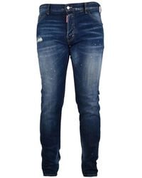 DSquared² - Vaqueros Teddy Con Efecto Envejecido Y Motivo De Salpicadura De Pintura - Lyst