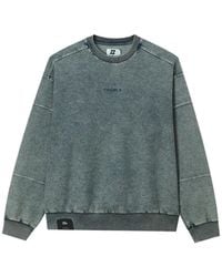 Izzue - Acid-Wash Panelled Sweater - Lyst