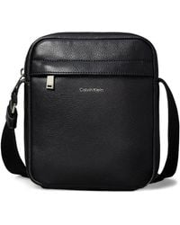Calvin Klein - Micro Pebble Logo-Print Shoulder Bag - Lyst