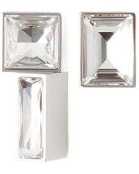 Lanvin - Crystal-Embellished Bar Earrings - Lyst