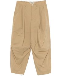 Mordecai - Geplooide Cargo Broek Met Streepdetail - Lyst