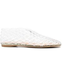 LA PISCINE - Perforated Ballet Flats - Lyst