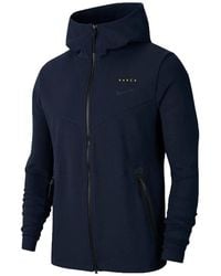 Nike - Fc Barcelona Tech Pack Hoodie "Dark Obsidian Sonic" Cn5309 475" - Lyst