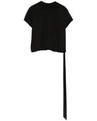 Rick Owens - Ribbed-Trim Long-Strap T-Shirt - Lyst