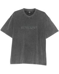 Represent - T-Shirt Met Geborduurd Detail - Lyst