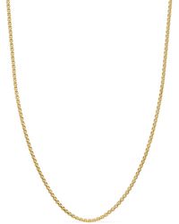 David Yurman - 18Kt Box Chain Necklace (1Mm) - Lyst