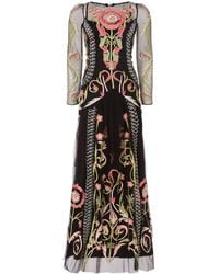 Temperley London - Embroidered Sheer Maxi Dress - Lyst