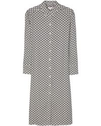 Tommy Hilfiger - Graphic-print Twill Midi Shirt Dress - Lyst