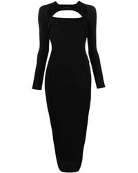 Helmut Lang - Backless Long-Sleeved Maxi Dress - Lyst