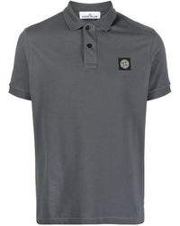 Stone Island - 2sc17 Compass-patch Polo Shirt - Lyst