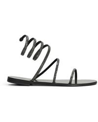 NICOLAS LAINAS - Paros Crystal-Embellished Spiral Sandals - Lyst