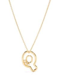 Missoma - Q-Letter Pendant Chain-Link Necklace - Lyst