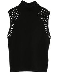Philo-Sofie Cashmere - Crystal-Embellished High-Neck Top - Lyst