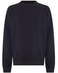 BOSS - Sweat À Logo Brodé Et Bords Nervurés - Lyst